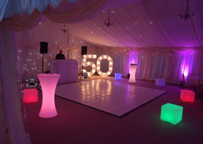 LED lighting at party