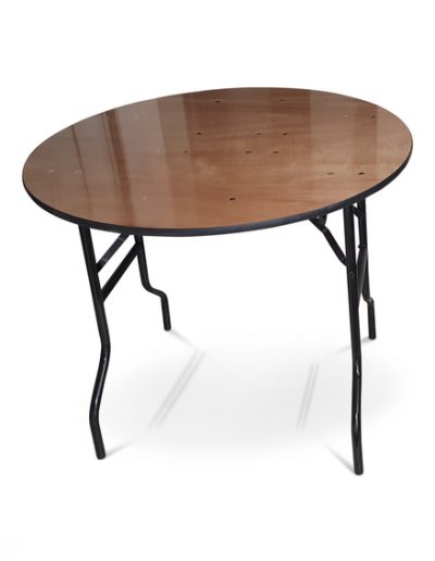 3ft round wooden table