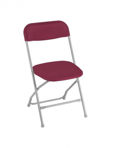 folding maroon chair
