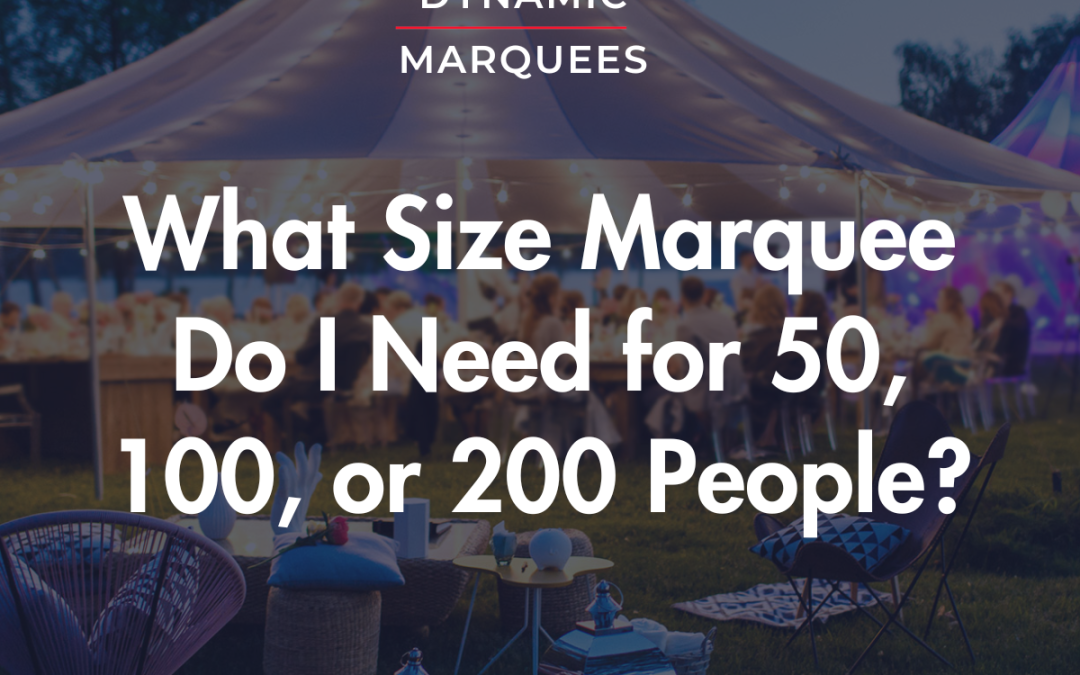 What Size Marquee Do I Need for 50, 100, or 200 People?